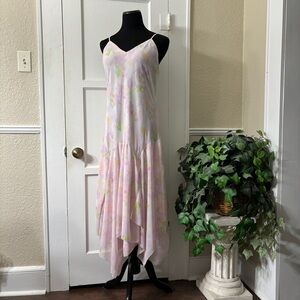 HATCH The Annette Flowy Pink Floral MidiDress Size 3/L